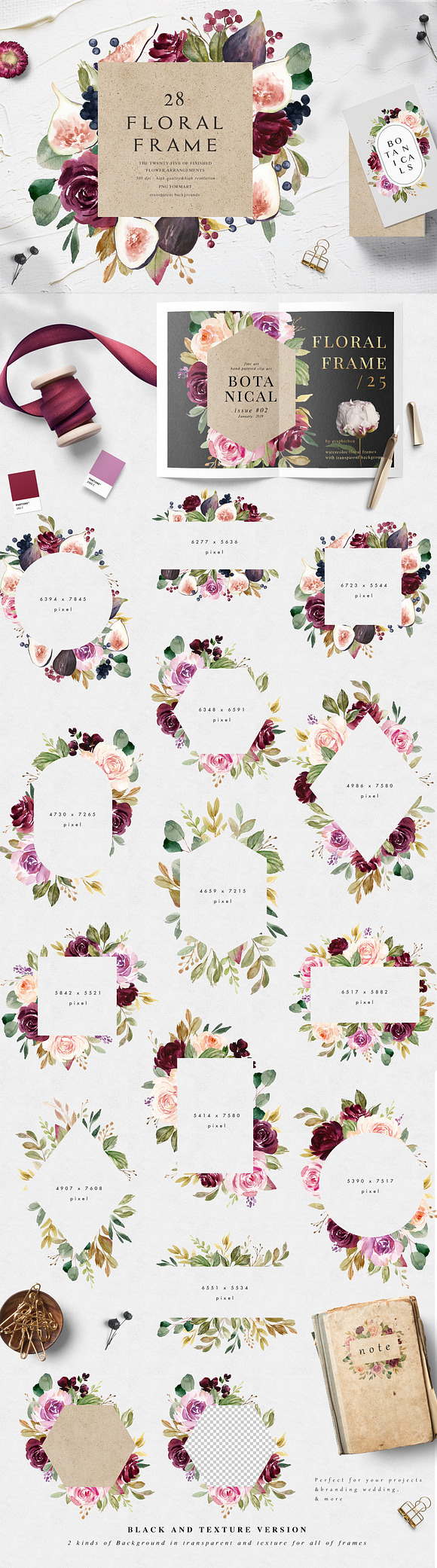 Moody&Rustic-Watercolor Graphic Set in Illustrations - product preview 2