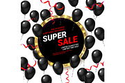Black balloons Super sale