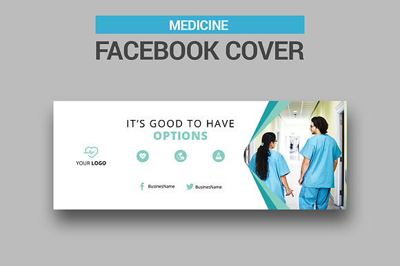 Medicine Facebook Covers in Facebook Templates - product preview 1