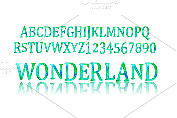 Wonderland font. Fairy ABC. in Graphics - product preview 1