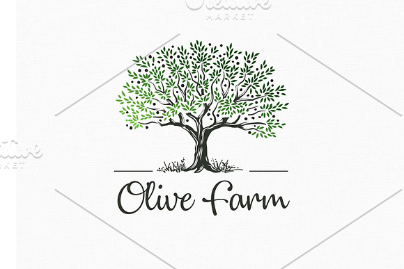 Olive Farm Logo Template in Logo Templates - product preview 1