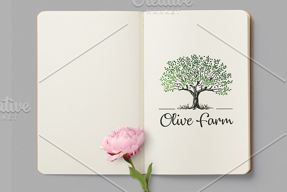 Olive Farm Logo Template in Logo Templates - product preview 2