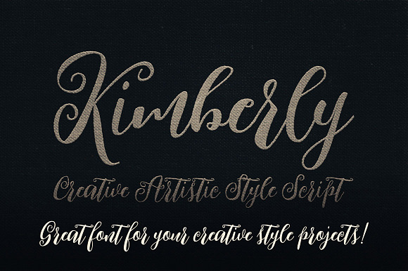 Kimberly Script Font in Script Fonts - product preview 3