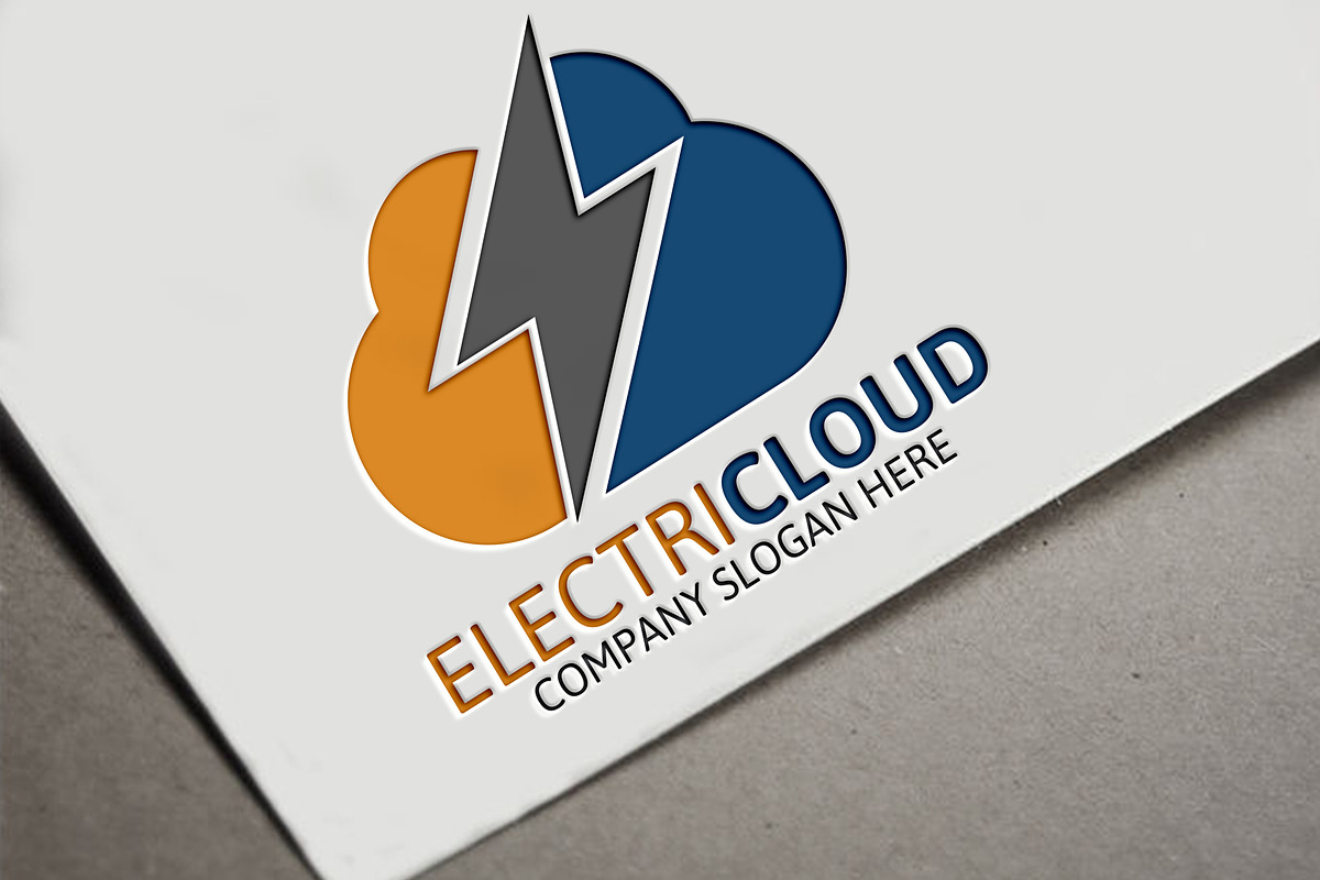 Electri Cloud Logo in Logo Templates - product preview 8