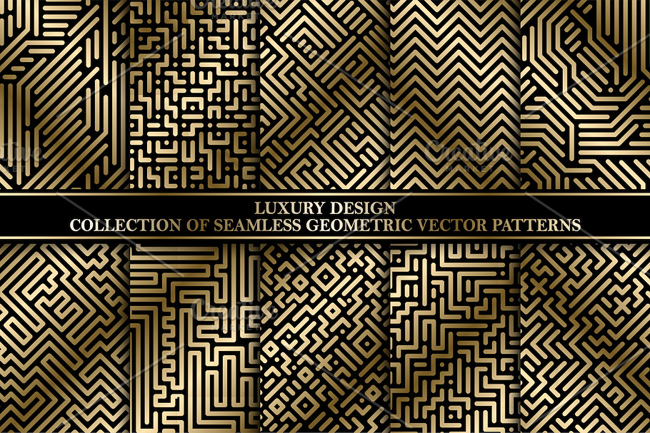 Luxury striped geometric patterns in Patterns - product preview 8