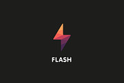 Flash logo design vector illustation