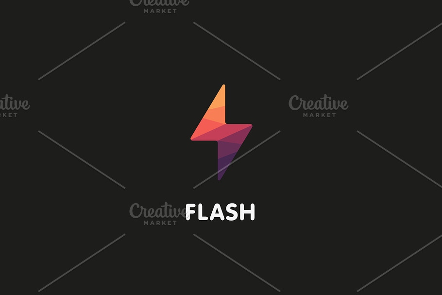 Flash logo design vector illustation in Logo Templates - product preview 8