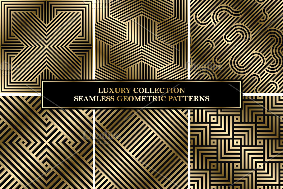 Luxury seamless striped patterns
