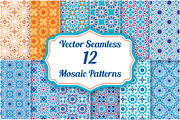 Set of 12 Mosaic Patterns