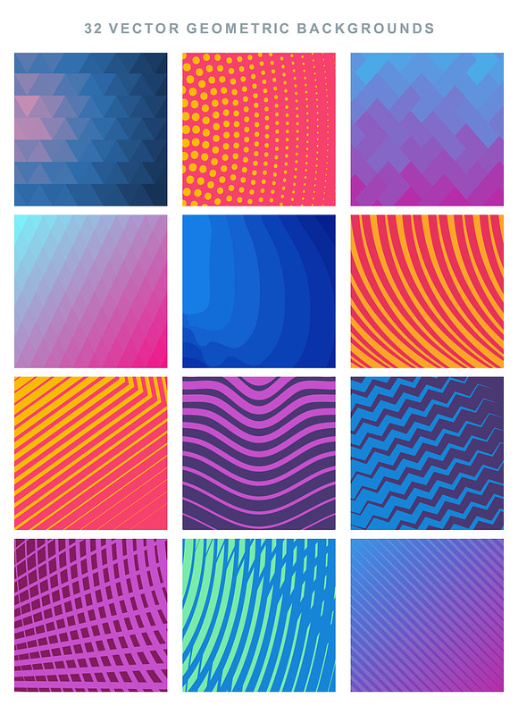 32 Super Geometric Patterns + Shapes in Patterns - product preview 3