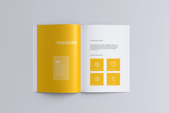 Magazine A4 Mock-Up in Print Mockups - product preview 3