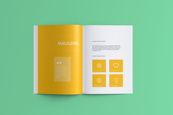 Magazine A4 Mock-Up in Print Mockups - product preview 10