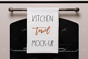 Kitchen Towel Mock-up. PSD+JPEG