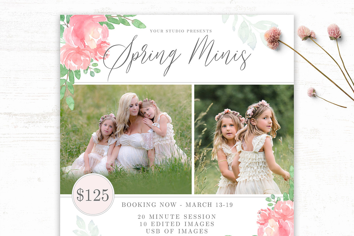 Spring Mini Session Template in Templates - product preview 8