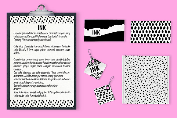 Brushstroke Ink Patterns & Artboards in Patterns - product preview 5