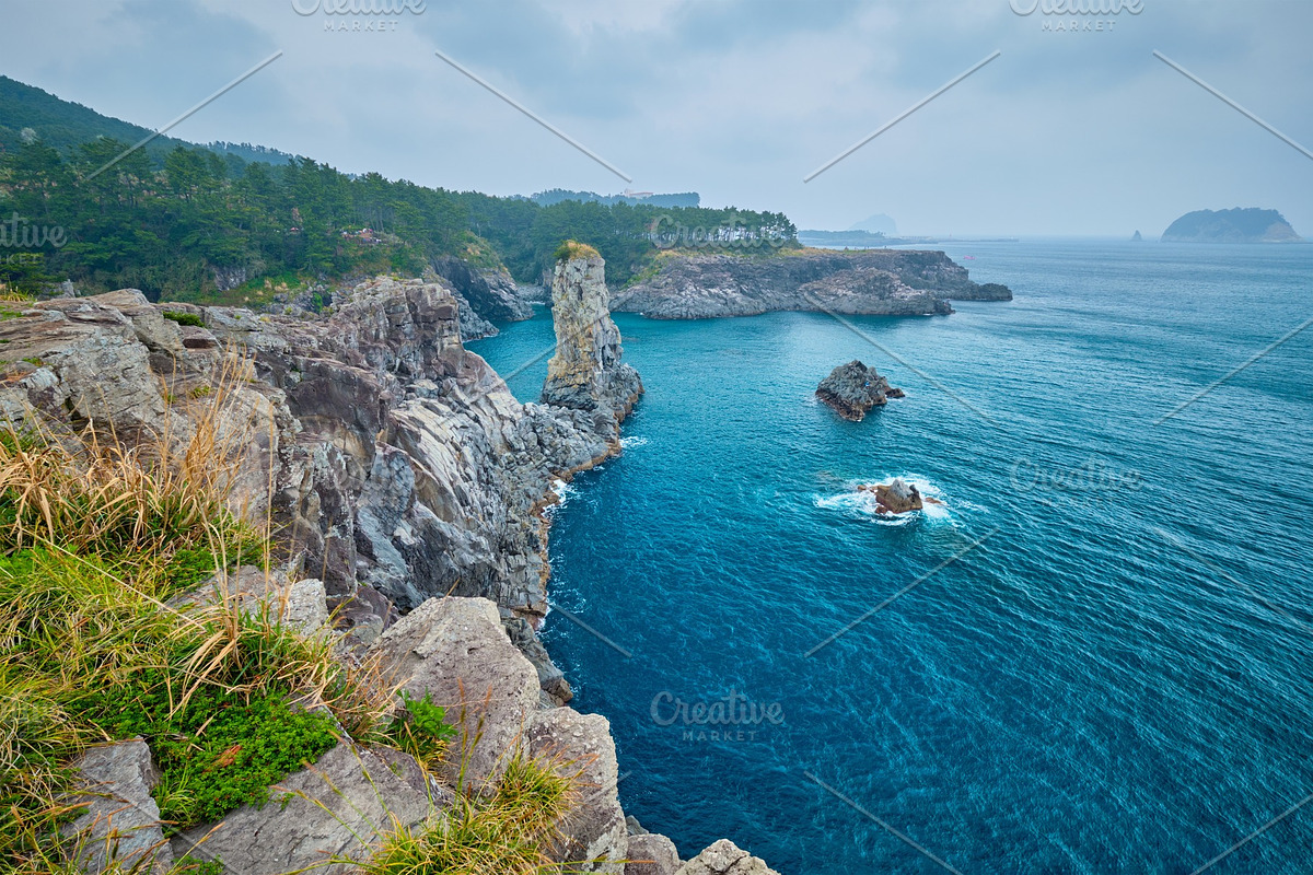 Oedolgae Rock, Jeju island, South in Graphics - product preview 8