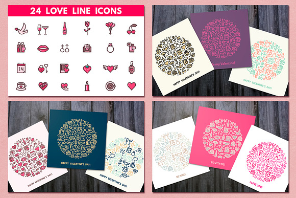 70% OFF Valentine Bundle  in Illustrations - product preview 1