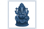 Ganesh vector illustration