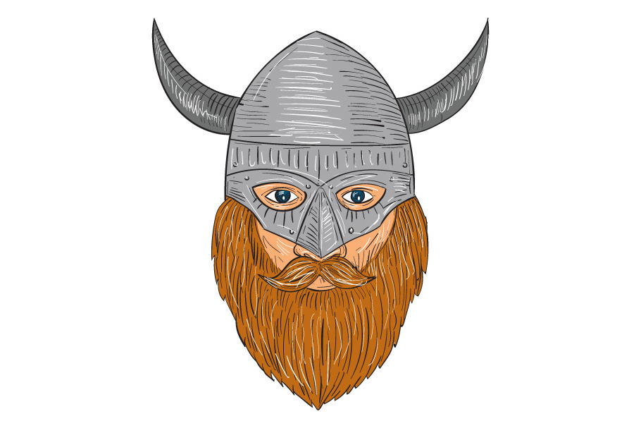 Animation Viking Warrior Head 