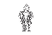 War Elephant Mahout Rider Tattoo