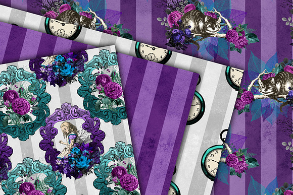 Dark Alice in Wonderland Patterns in Patterns - product preview 4
