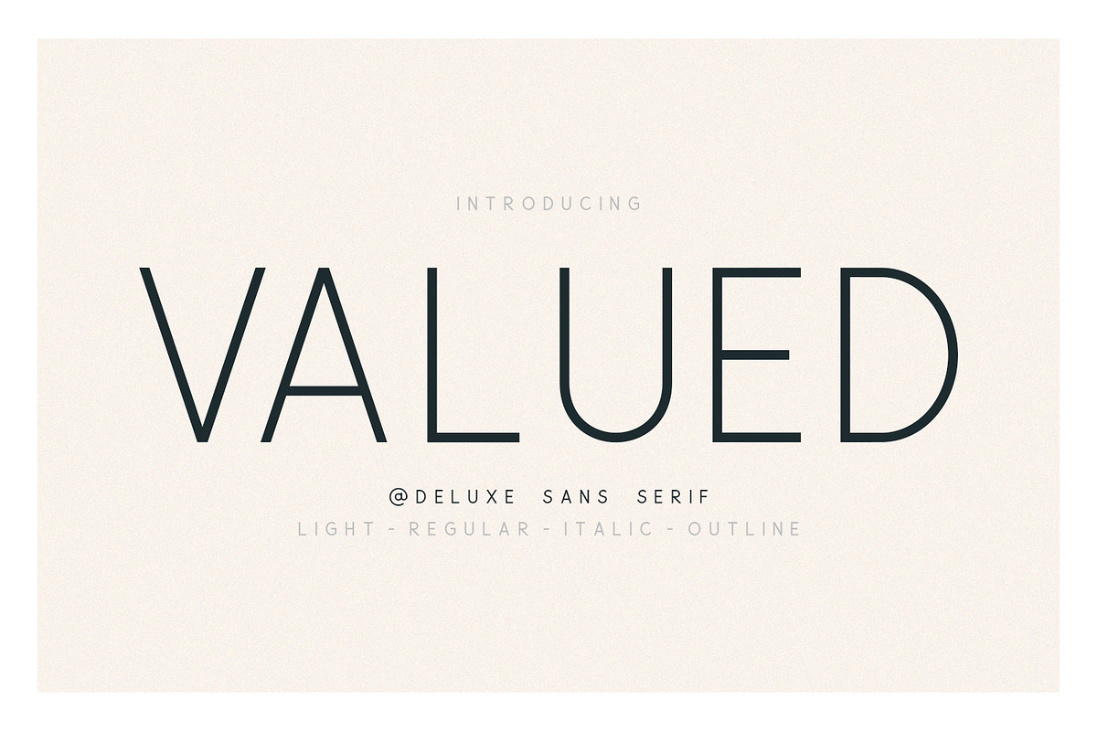 Valued - A Deluxu Sans Serif Family in Sans-Serif Fonts - product preview 8