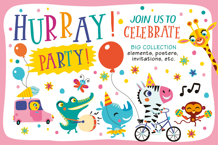 HURRAY! PARTY! in Illustrations - product preview 8