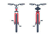 Bike with Pedals and Rudder Front