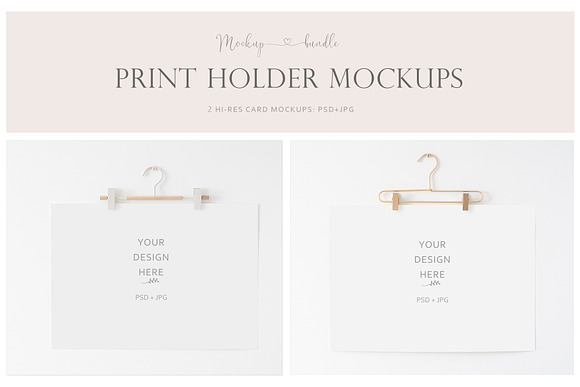 Print Holder Mockup Bundle in Print Mockups - product preview 8
