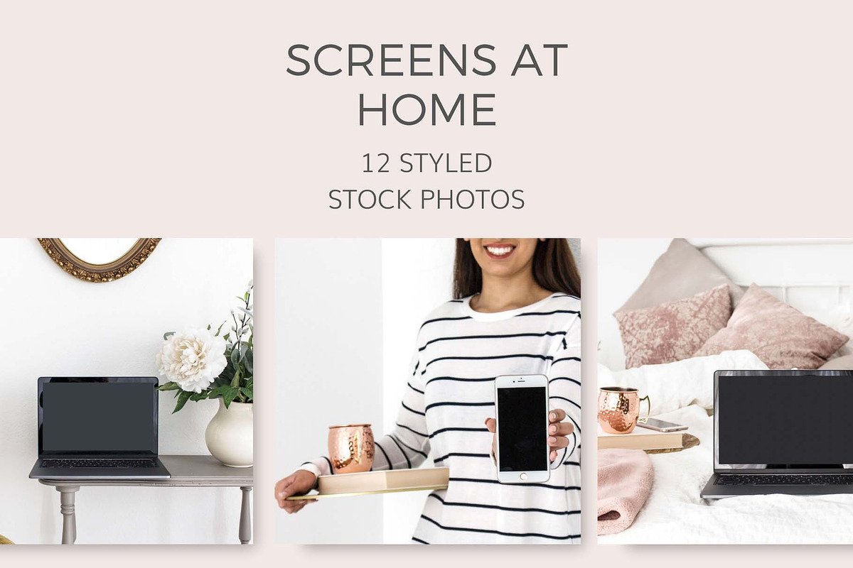 Screens At Home (12 Images) in Mobile & Web Mockups - product preview 8