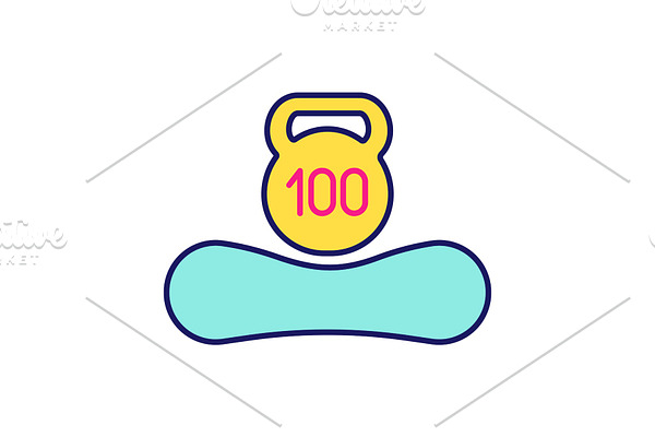 Maximum weight up to 100 kg icon