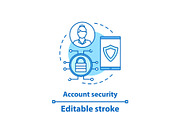 Account security concept icon