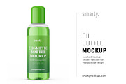 Cosmetic oil bottle mockup
