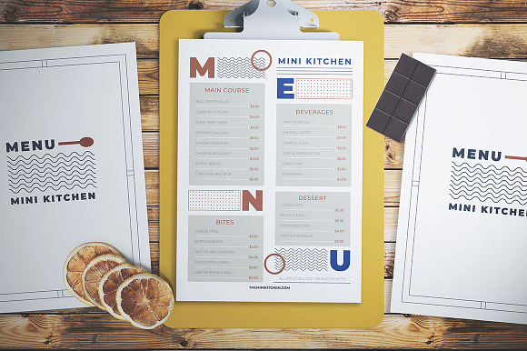 Minimalist Menu in Flyer Templates - product preview 2