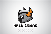 Head Helmet Armor Logo Template
