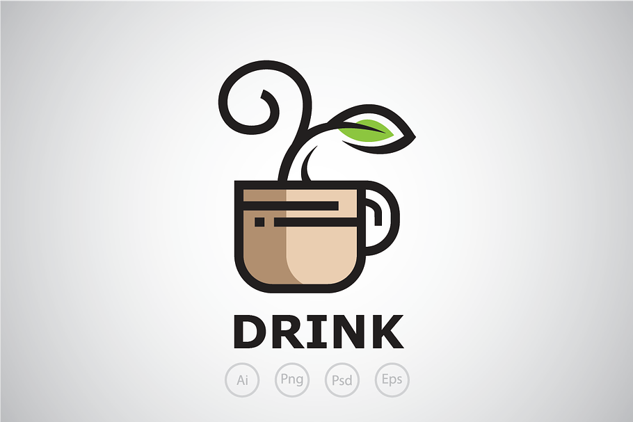 Natural Drink Logo Template in Logo Templates - product preview 8