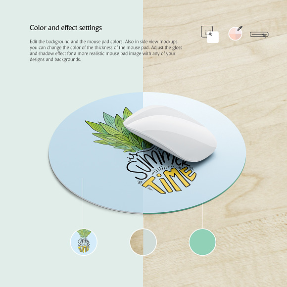 Mouse Pad Mockups Set in Product Mockups - product preview 2