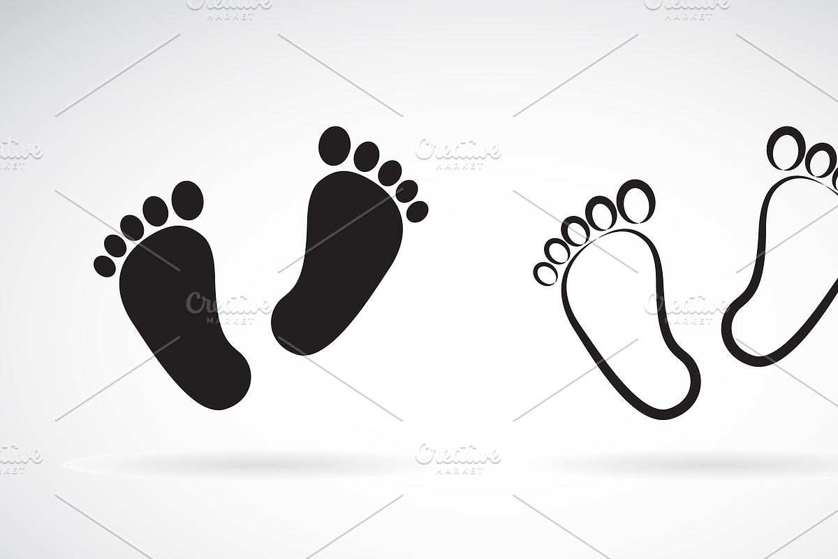 Vector of baby foot Icon flat style. in Icons - product preview 8