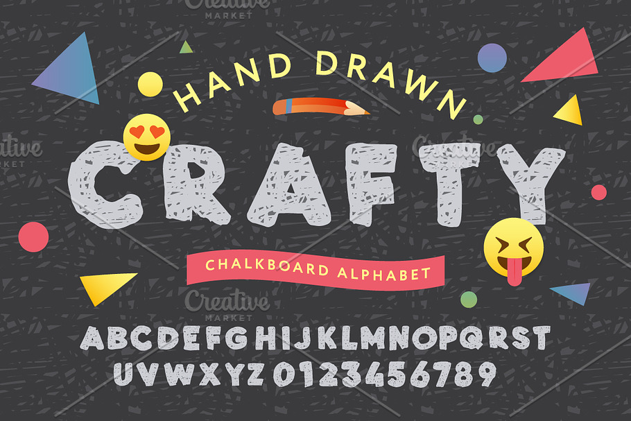 Chalkboard Alphabet in Symbol Fonts - product preview 8