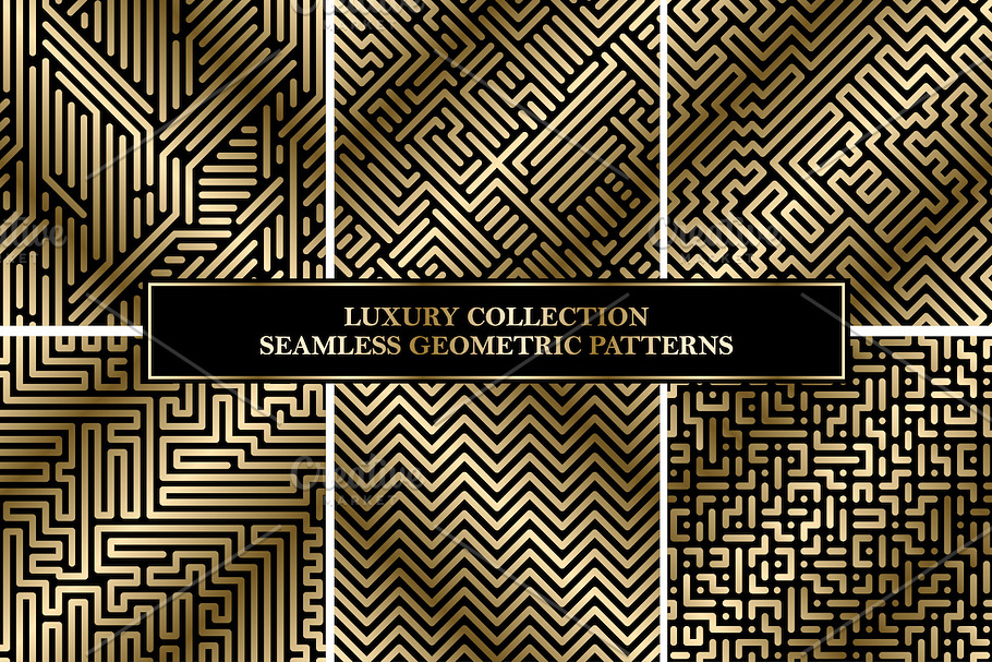 Luxury seamless striped patterns