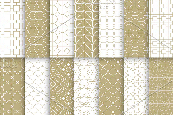 Vector ornamental seamless patterns in Patterns - product preview 1