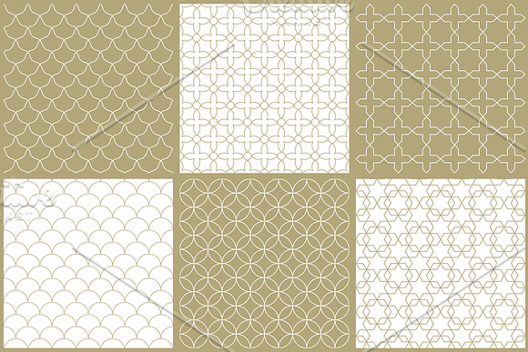 Vector ornamental seamless patterns in Patterns - product preview 11