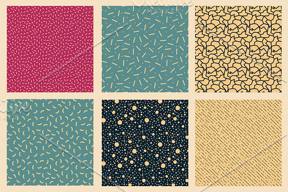 Trendy seamless abstract patterns in Patterns - product preview 11