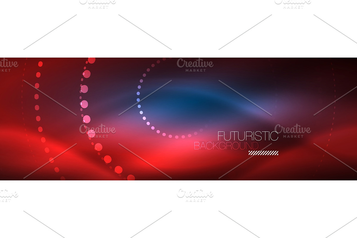 Glowing neon circle line dots, round in Illustrations - product preview 8