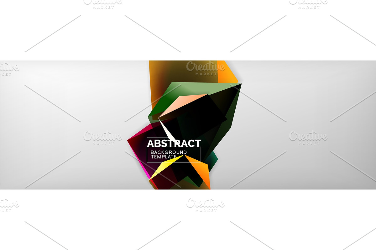 Dark color geometric abstract in Illustrations - product preview 8