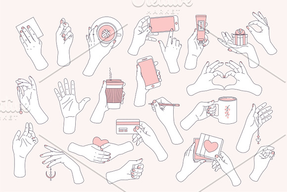Hands collection in Illustrations - product preview 5