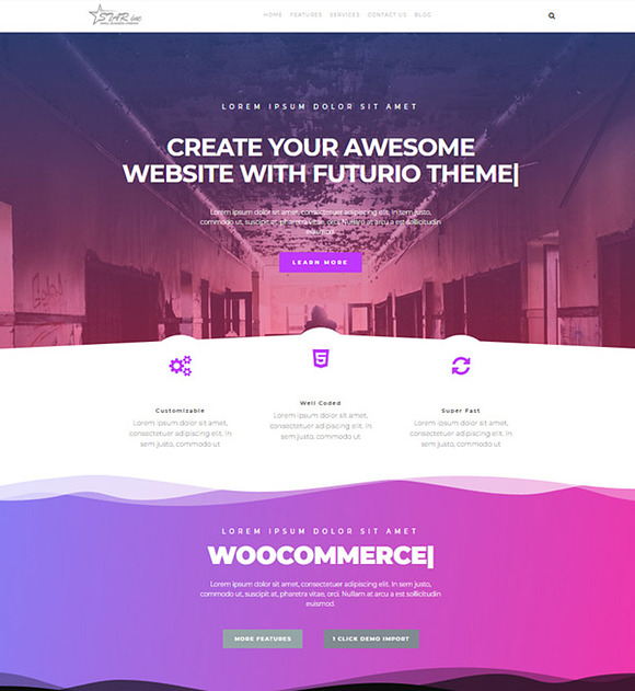 Futurio - FREE MultiPurpose WP theme in WordPress Commerce Themes - product preview 4