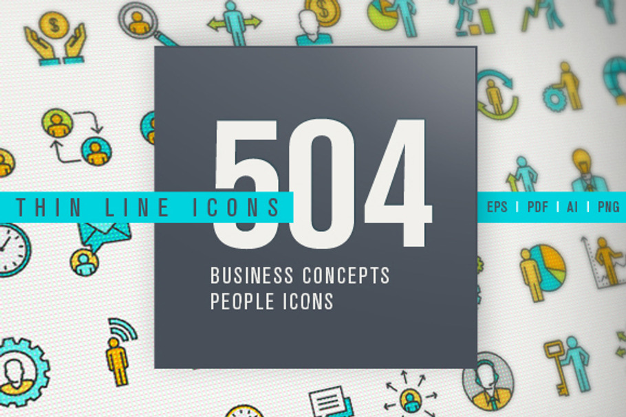 Thin Line People Icons Bundle in People Icons - product preview 8