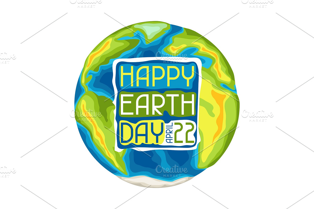 Happy Earth Day card. in Illustrations - product preview 8