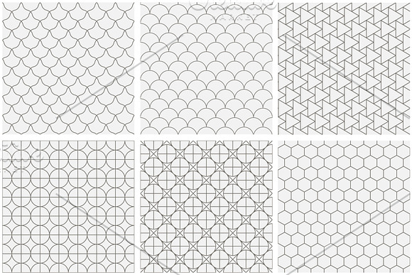 Geometric ornament seamless patterns in Patterns - product preview 7
